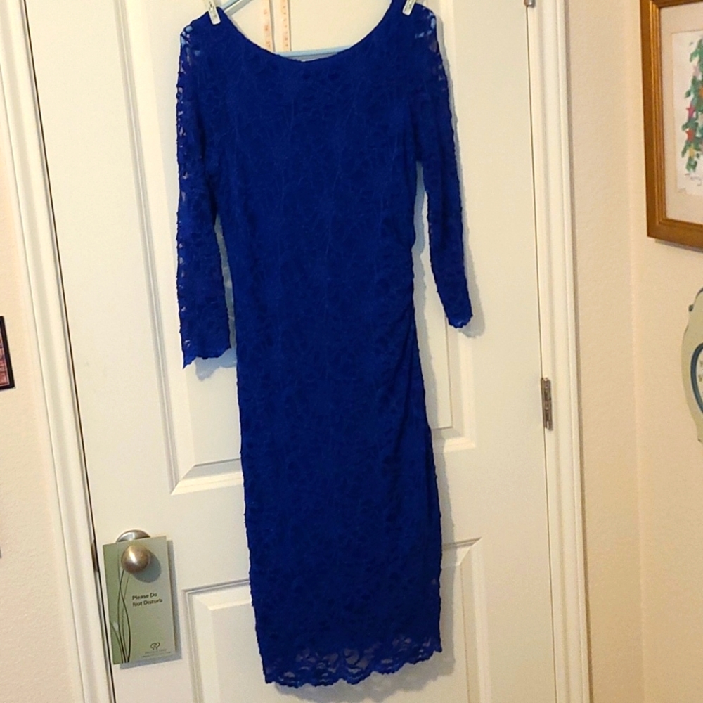 Blue Lace Dress, 10 tall